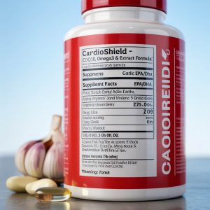 CardioShield – CoQ10, Omega-3 & Garlic Extract Formula