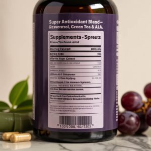 Super Antioxidant Blend – Resveratrol, Green Tea & ALA