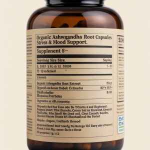 Supplement Facts - Organic Ashwagandha Root Capsules – Stress & Mood Support